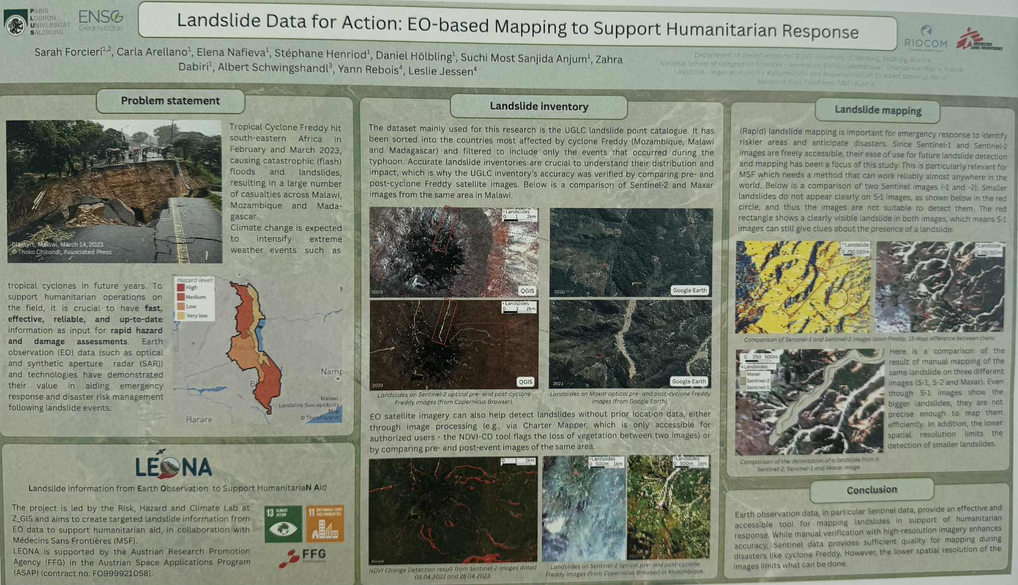 Remote Sensing Landslide Internship